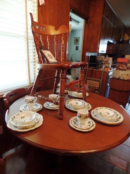 Windsor Style Chairs with Table 