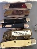 Vintage pocket knives- Hill&Williams Bros, Inc with ivory inlay, Ranger, Frontier, Guardian & Sears Craftsman