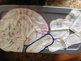 vintage hand embroidered dresser scarves and table mats