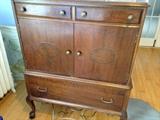 Second piece in two piece set vintage 1930's/1940's highboy dresser