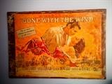 Vintage "Gone With the Wind' poster made into table top or wall hanging