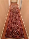Ca. 1930's Vintage Persian Malayer Sarouk Runner, Measures 2' 8" x 14' 