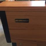 Harvard name plate on table side