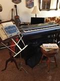 Music stands, claw foot piano stool