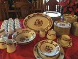 Crown Ming Fine China from the Regency Collection, has 88 pieces