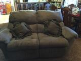 Love seat, reclines, rocks