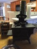Small cast iron child's stove