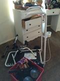 Walk Master, other exercise equipment, chest of drawers
