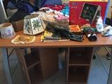 Boy Scout items, lamp shades, toys