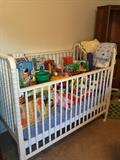Jenny Lyn style baby crib, lots of great toys