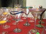 Lots of martini glasses and crystal glasses. Bring your own vodka.