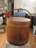 Antique primative firkin bucket