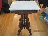 Marble top side table
