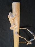 Tall frog top walking stick