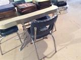 ONE OF 2 CHROME DINING SETS IN MINT CONDITION