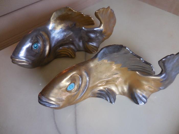 Brass Koi Fish Pair