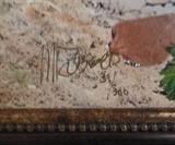 Martin Roberts (Laguna Beach Artist) signed, numbered large painting on photo.