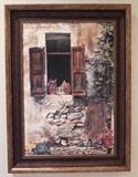 Martin Roberts (Laguna Beach Artist) signed, numbered large painting on photo.