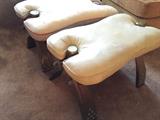 Pair of Camel Saddle Foot Rests- Pristine & Original!
