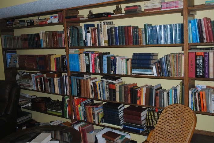 Many interesting books, antique and modern.