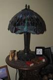 Leaded glass lamp