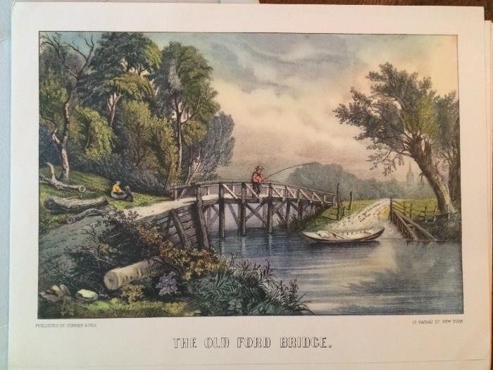 One of several Currier & Ives prints