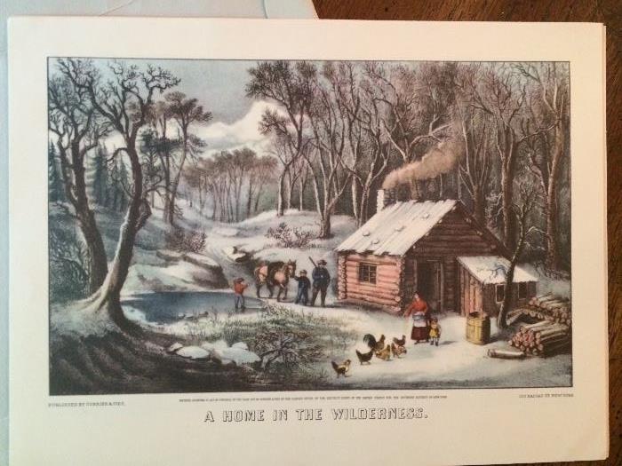 One of several Currier & Ives prints