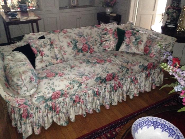 Lovely Sofa With Slip Cover , Clean As A Whistel