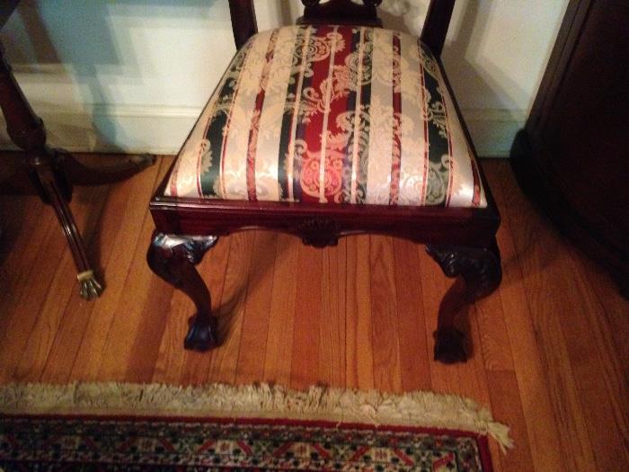 Chippendale ball & Claw Foot Side Chair