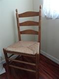 LADDER BACK CHAIR WITH CANE SEAT... BEAUTIFULL