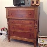 Early 1900's 4 drawer high chest