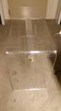 Lucite Table - 18" wide x 48" long x 26" high