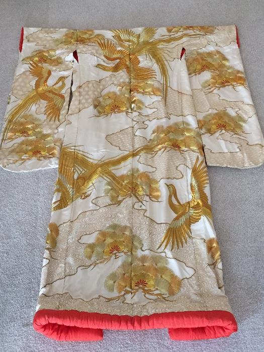 Genuine Silk Japanese Wedding Kimono