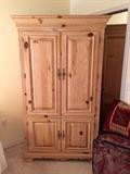 Unfinished Pine Armoire/Chifferobe
