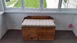 Vintage Window Seat/storage with padded seat