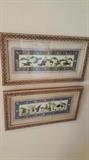 Moghul ivory paintings in micro mosaic frames - $100 each