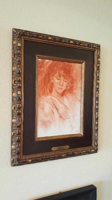 RICHARD SCHMID Conte Crayon on Board 1965