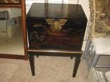 Asian inspired file cabinet or box table