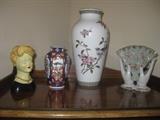 Head vase and other decorative items
