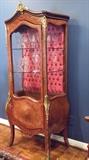 Antique French vitrine cabinet