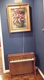 Jaymar child's piano, art by Mary Lou Klotzman "Lilacs"