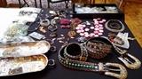 Designer belts & costume jewelry