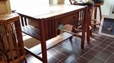 Antique mission style desk (the drawer has an inkwell inside)