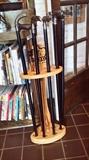 Walking canes and display stands