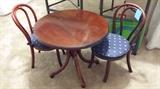 Vintage child's table & bentwood chairs
