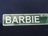 Barbie street sign.