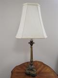 Handsome solid brass lamp with wonderful detailing.