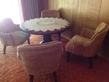 60s table with four chairs