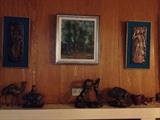 Bronze sculpture (not solid bronze) and mid-century art