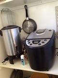 Coffee maker, Fryer, Pots and Pans